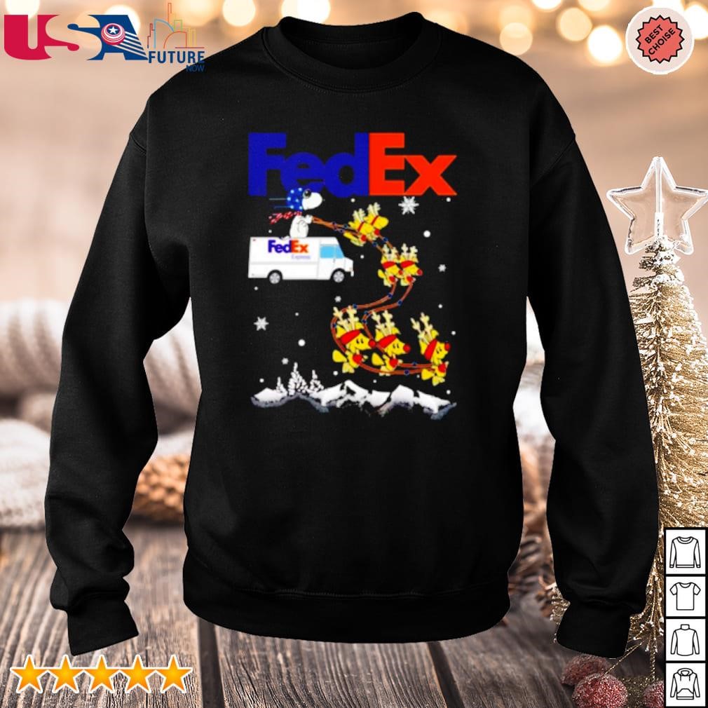 Snoopy and Woodstock FedEx Christmas sweater