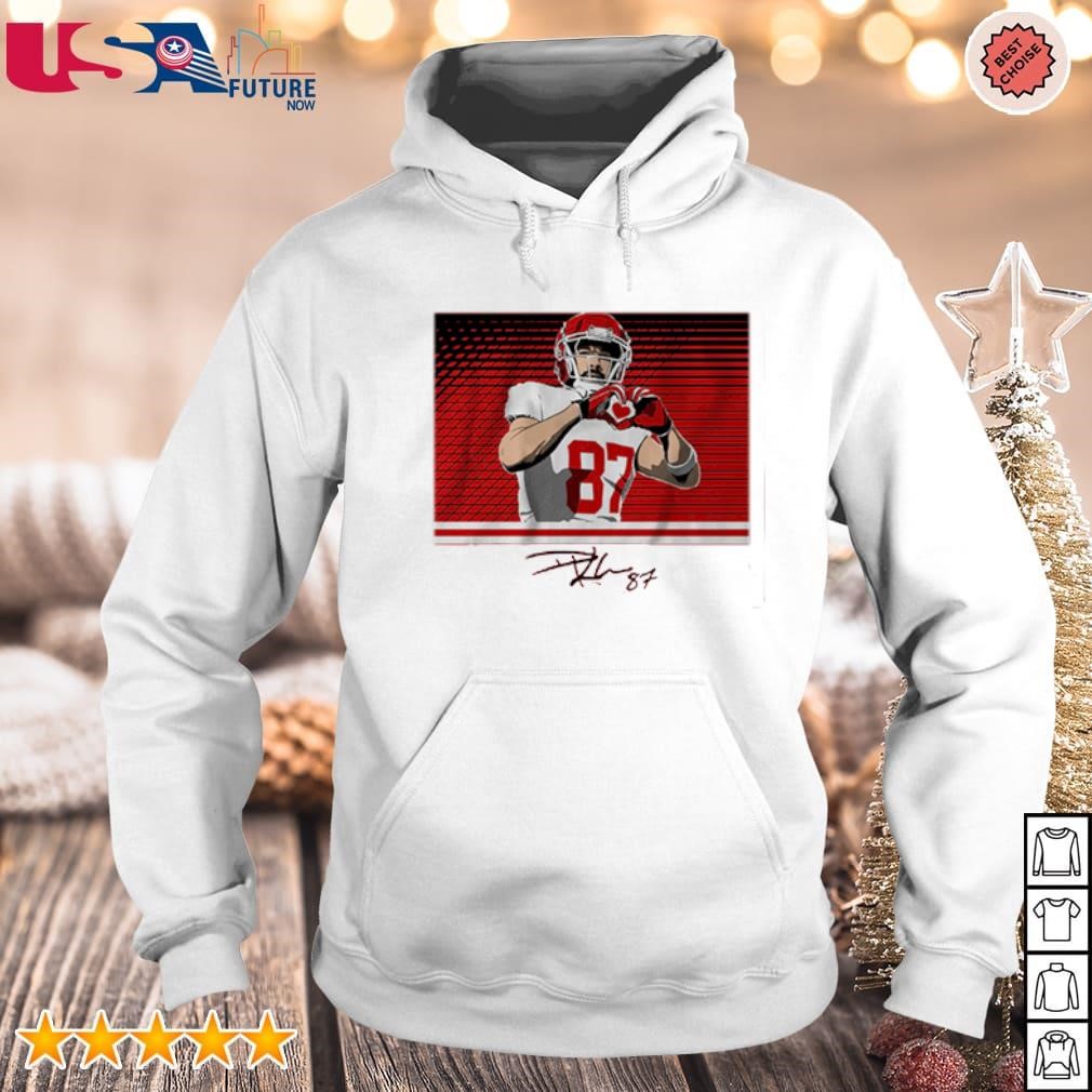 Travis Kelce Throw Up the Heart Hands shirt hoodie