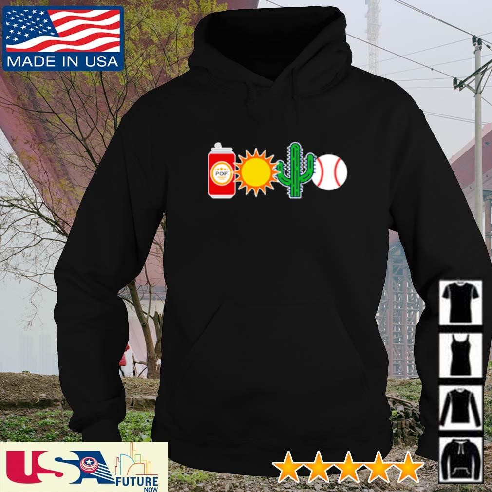 Pop sun cactus and baseball shirt hoodie