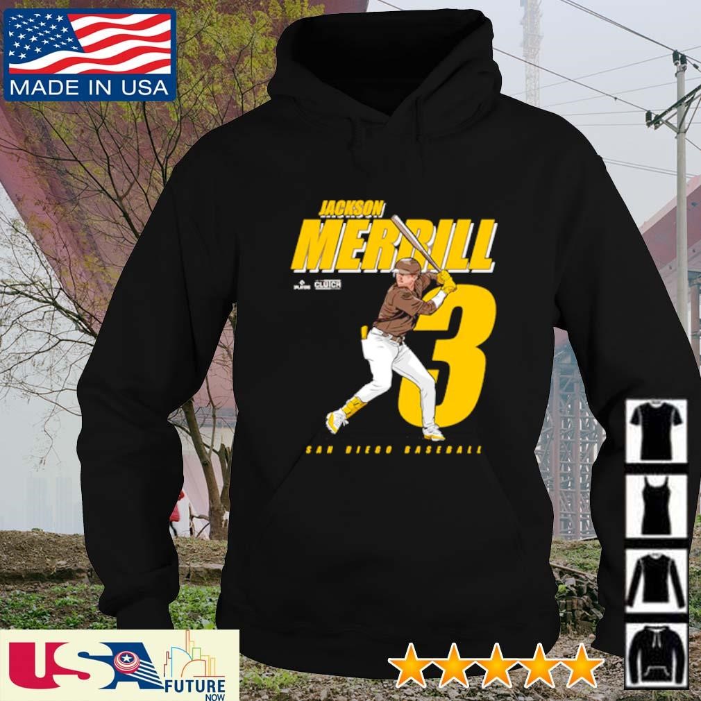 Jackson Merrill #3 Player San Diego Baseball shirt hoodie