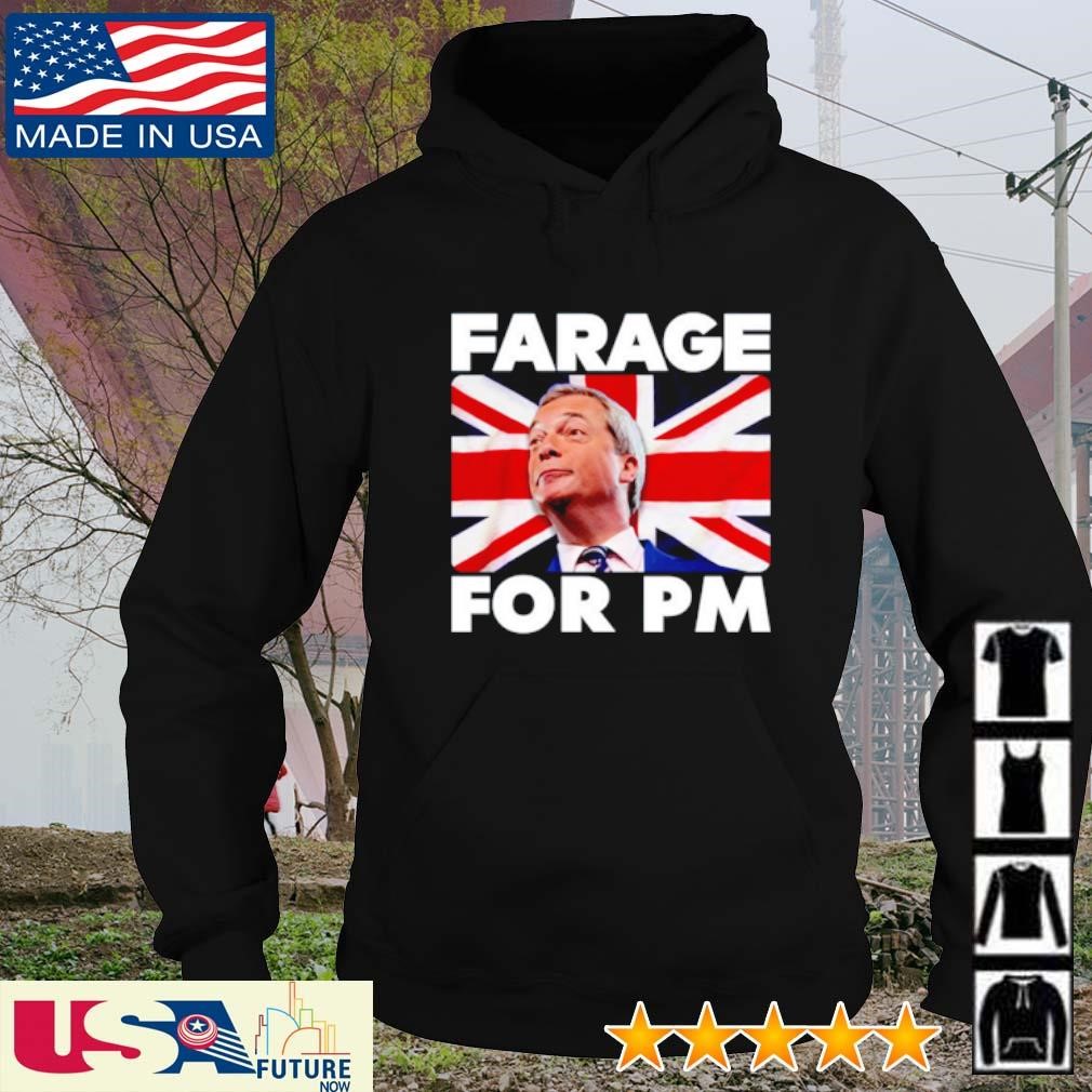 Farage For Pm Britain Flag hoodie