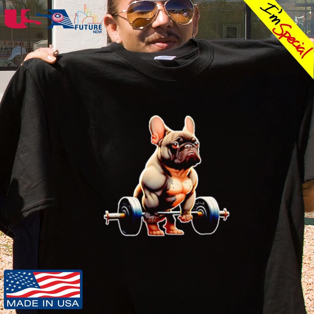 French Bulldog Bodybuilding Gym Frenchie Weightlifter shirt