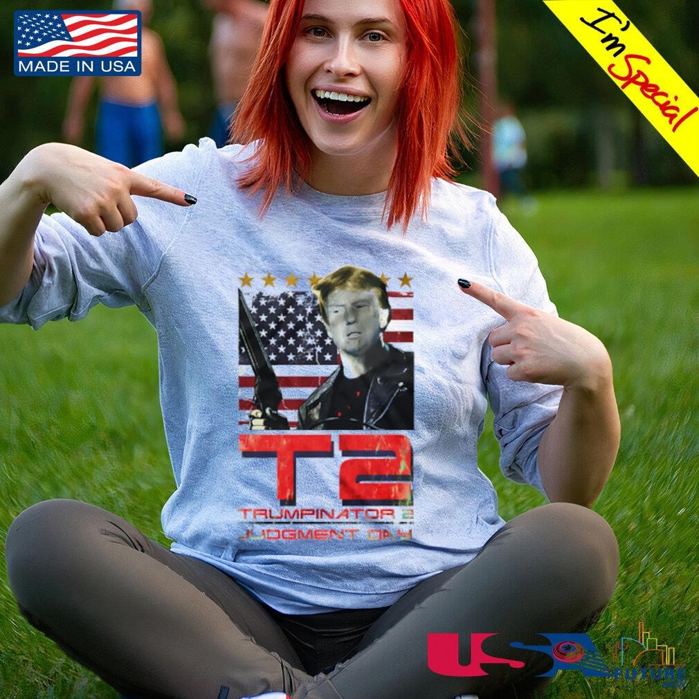 Trump T2 mesh up politica terminator shirt