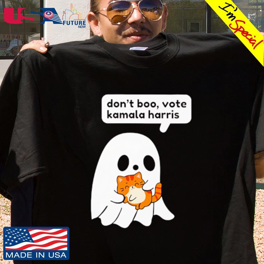 Don't boo vote Kamala Harris ghost and cat shirt